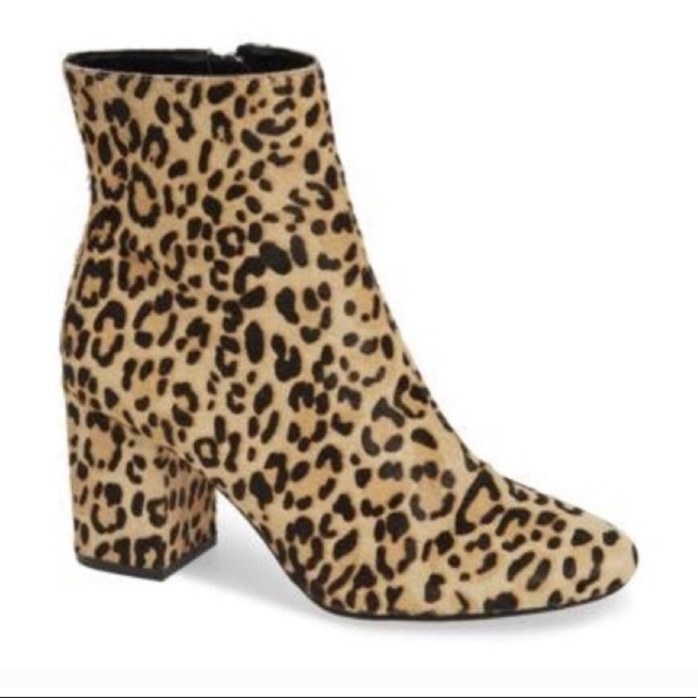 NEW Nordstrom Halogen Leopard Print Booties